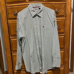 Cinch Men's Green Plaid Button Down Shirt